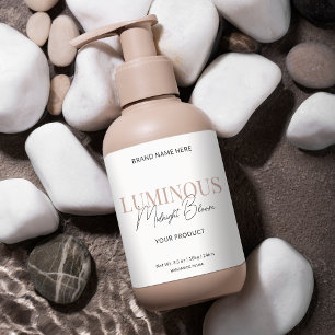 Étiquette d'emballage moderne élégant Script Skinc