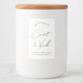 Étiquette d'emballage moderne simple de produit (Devant)