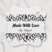 Étiquette d'emballage pour entreprise moderne (Dos)