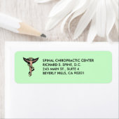Étiquette d'Emblème Chiropratique (En situation)