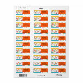 Étiquette Demi et demi (Feuille entière)