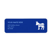 Étiquette démocrate Donkey (Devant)