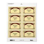 Étiquette d'empaquetage personnalisé (Feuille entière)