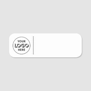 Étiquette d'employé avec logo d'entreprise moderne