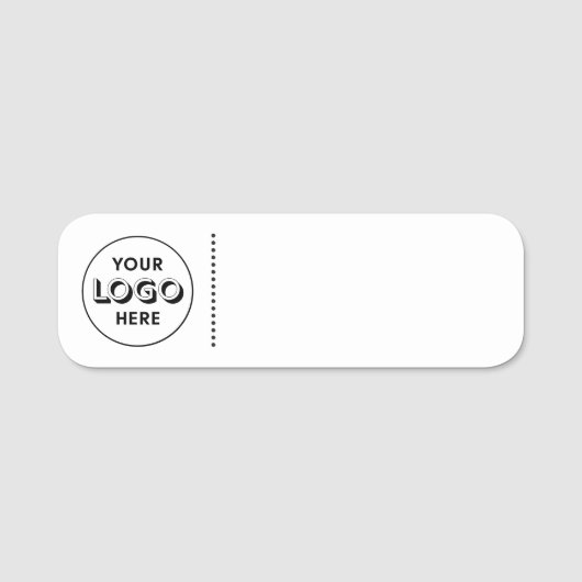 Étiquette d'employé avec logo d'entreprise moderne (Devant)