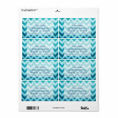 Étiquette Denim Chevron par Shirley Taylor (Feuille entière)