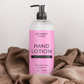 Étiquette d'enrobage de bouteille cosmétique moder