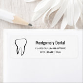 Étiquette Dental Dentistry Clinique Adresse Médicale (En situation)