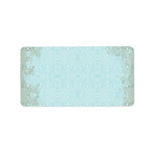 Étiquette Dentelle de chouette et de luciole (Devant)