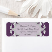 Étiquette Dentelle de lacet de lacet de lacet pourpre Étique (En situation)