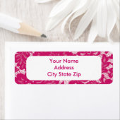 Étiquette Dentelle rose (En situation)