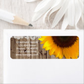 Étiquette dentelle rustique en bois dentelle de l'ouest tour (En situation)