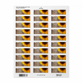 Étiquette dentelle rustique en bois dentelle de l'ouest tour (Feuille entière)