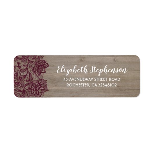 Étiquette Dentelles Bourguignonnes Rustiques (Devant)