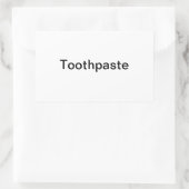 Étiquette dentifrice/ (Sac)