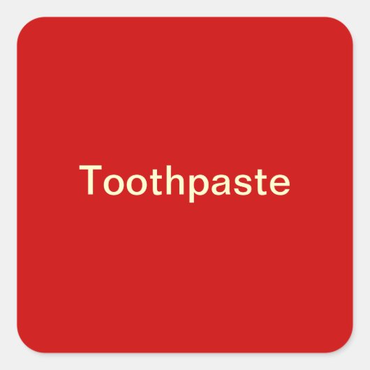 Étiquette dentifrice/ (Devant)