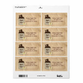 Étiquette d'entreprise Apple Cider (Feuille entière)