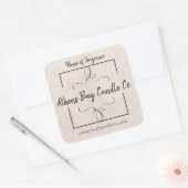 Étiquette d'entreprise aux bougies (Enveloppe)