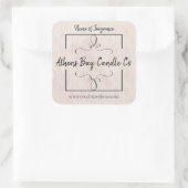 Étiquette d'entreprise aux bougies (Sac)