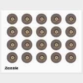 Étiquette d'entreprise de barista de café (Feuille)