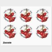 Étiquette d'entreprise de la confiture de cerisier (Feuille)