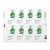 Étiquette d'entreprise de thé à base de menthe bio (Feuille entière)