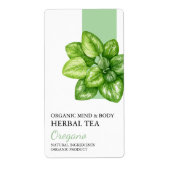 Étiquette d'entreprise de thé à base de plantes bi (Devant)