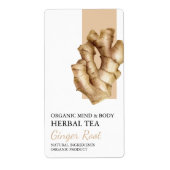 Étiquette d'entreprise de thé à base de plantes de (Devant)