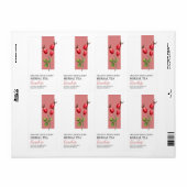 Étiquette d'entreprise de thé à base de plantes de (Feuille entière)