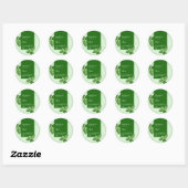 Étiquette d'entreprise de thé à la menthe (Feuille)