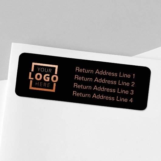 Étiquette d'entreprise du logo personnalisé