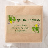 Étiquette d'entreprise fleur sauvage (En situation)