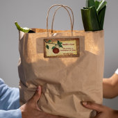 Étiquette d'entreprise Orchard Apple