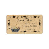 Étiquette d'entreprise Star Border Soap (Devant)