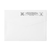 Étiquette d'enveloppe blanche anti-vol – Courrier  (Dos)