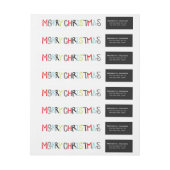 Étiquette d'enveloppe d'adresse de retour de (Feuille)