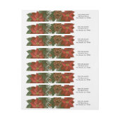 Étiquette d'enveloppe d'enveloppe de Noël de (Feuille)