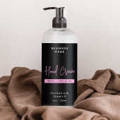 Étiquette d'enveloppement Cosmo 4 OZ Black & Pink 