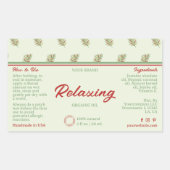 Étiquette d'enveloppement de bouteille Feuille Pal (Devant)