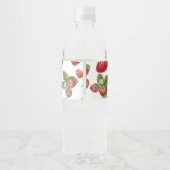 Étiquette d'enveloppement de confiture de fraise d (Dos)