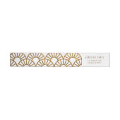 Étiquette d'enveloppes de ventilateur Gold Art Déc (Individuel)