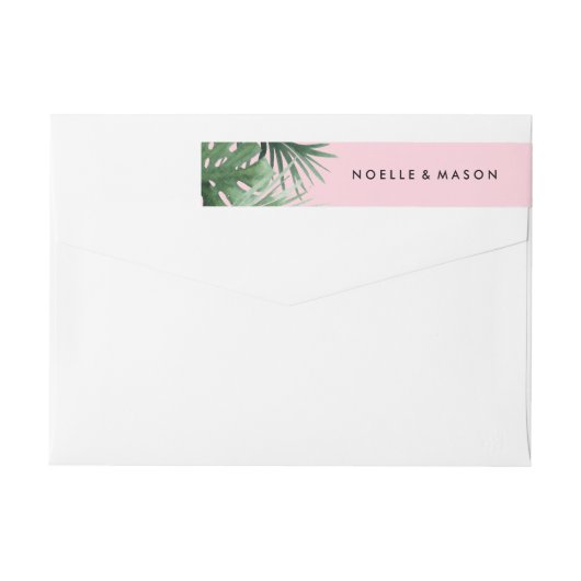 Étiquette d'enveloppes tropiques (Dos)