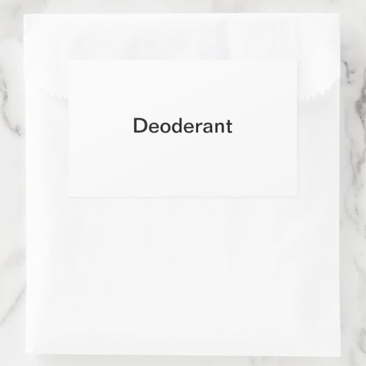 Étiquette déoderant/ (Sac)