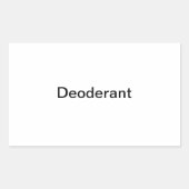 Étiquette déoderant/ (Devant)