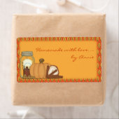 Étiquette d'épices d'automne (En situation)