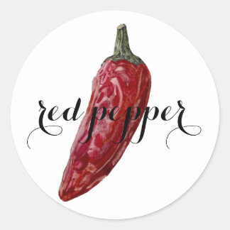 Étiquette d'épices : Poivre rouge
