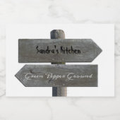 Étiquette d'épices pour Jar Vintage (Étiquettes simples)