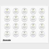 Étiquette d'épinards bio frais de jardin maison (Feuille)