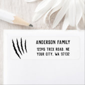 Étiquette Déplaisant Dinosaur T Rex Claw Marques Adresse (En situation)