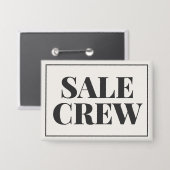 Étiquette d'équipe de vente de garage | Badge d'ai (Recto/Verso)